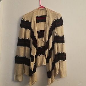 Striped Charlotte russe cardigan